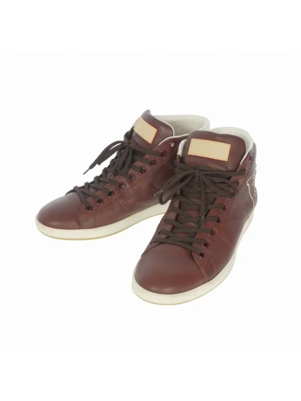 Louis Vuitton Surfside Line High Cut Sneakers 6 Brown